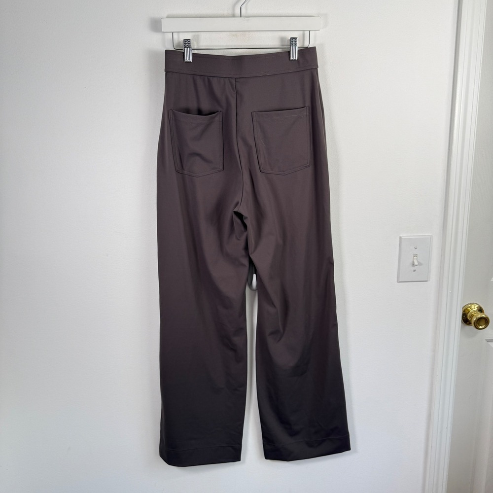 Halara DayStretch High Waisted Pockets Straight Leg Pants Deep Grey Women Medium - Picture 4 of 10